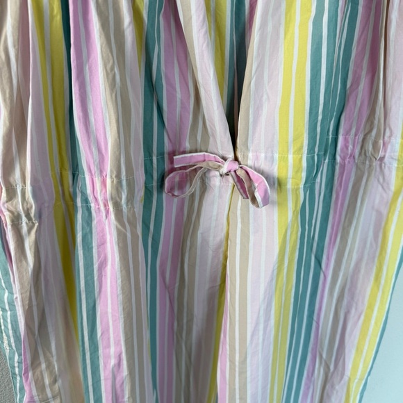 NWOT GANNI Stripe Cotton Maxi Strap Dress Multicolor Boho Casual Women’s Size 4 - Picture 8 of 16
